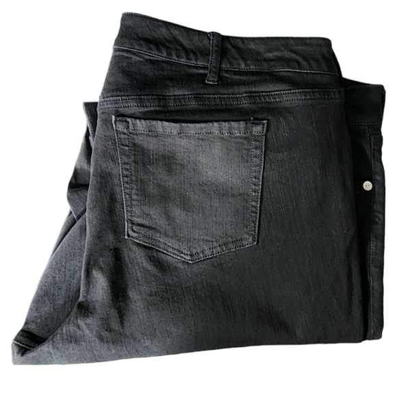 TORRID PREMIUM BOYFRIEND STRETCHY 24XT BLACK JEANS w/MESH EUC Extra Tall - Picture 7 of 7